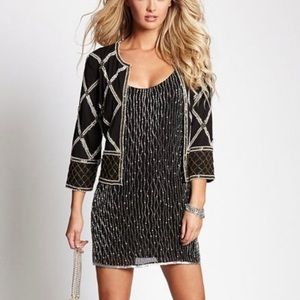 Guess Embellished Beaded Jacket Size Small